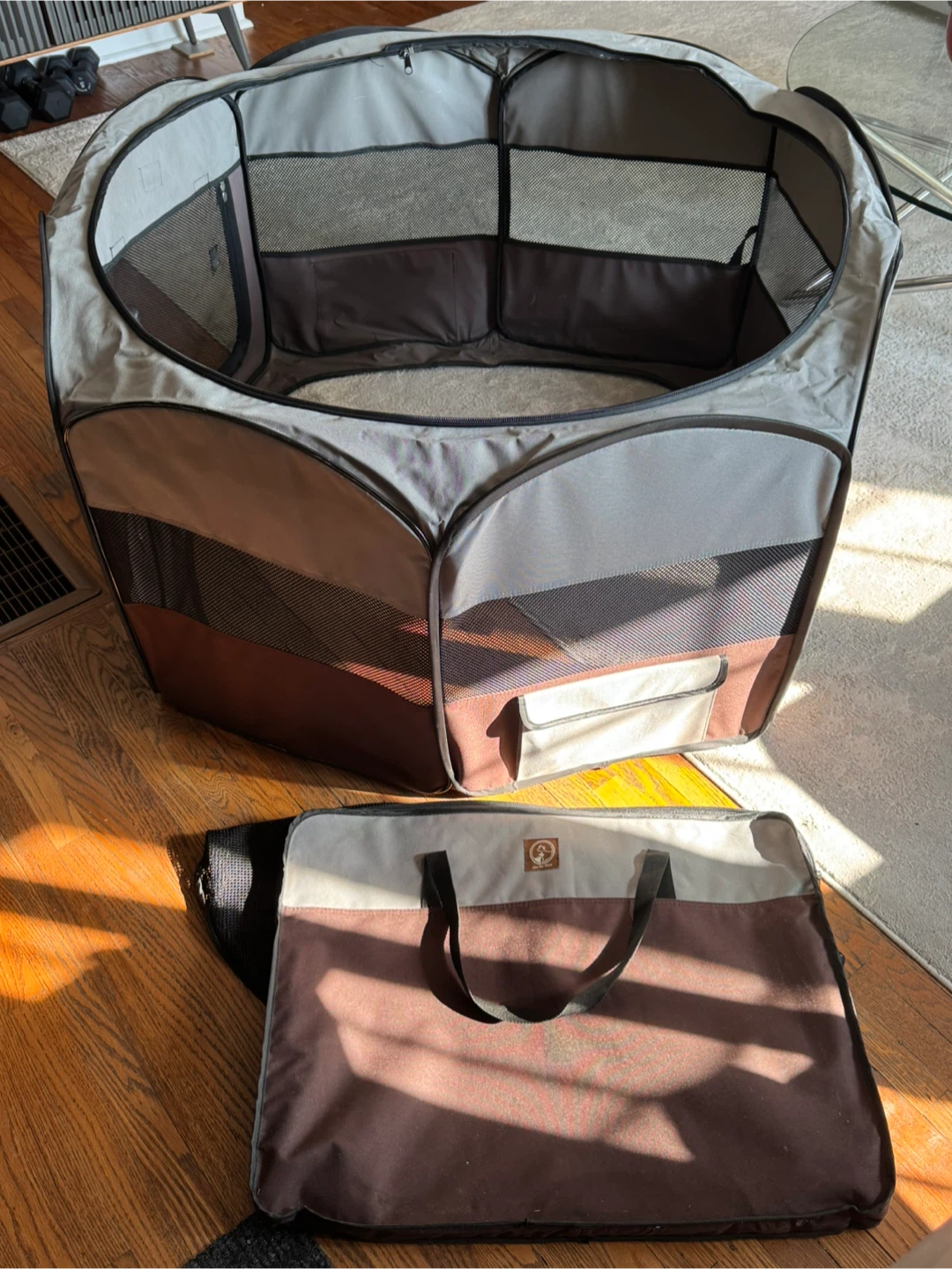 Portable pet playpen - packable - by One For Pets