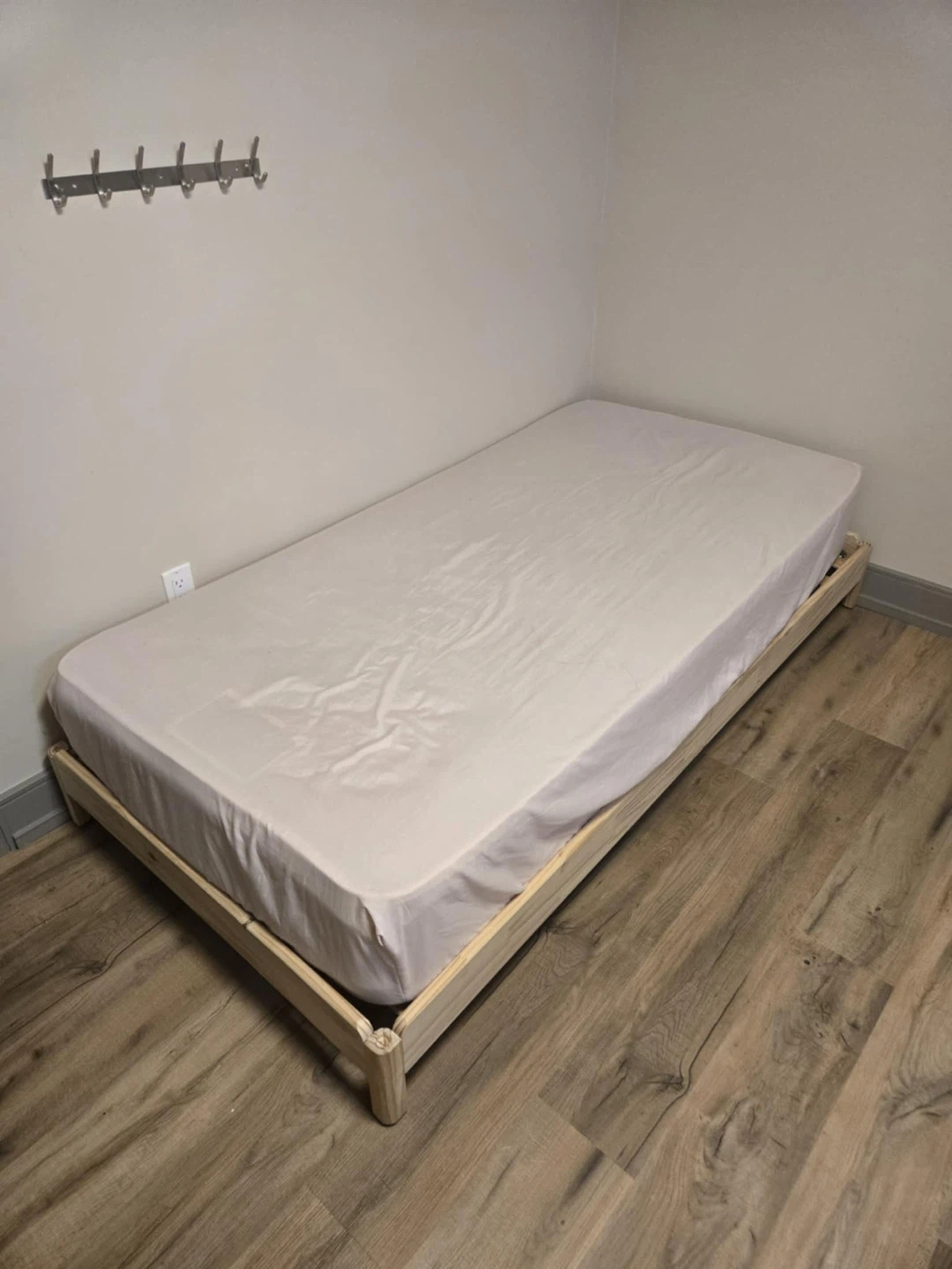 Single Bed Frame and Mattress