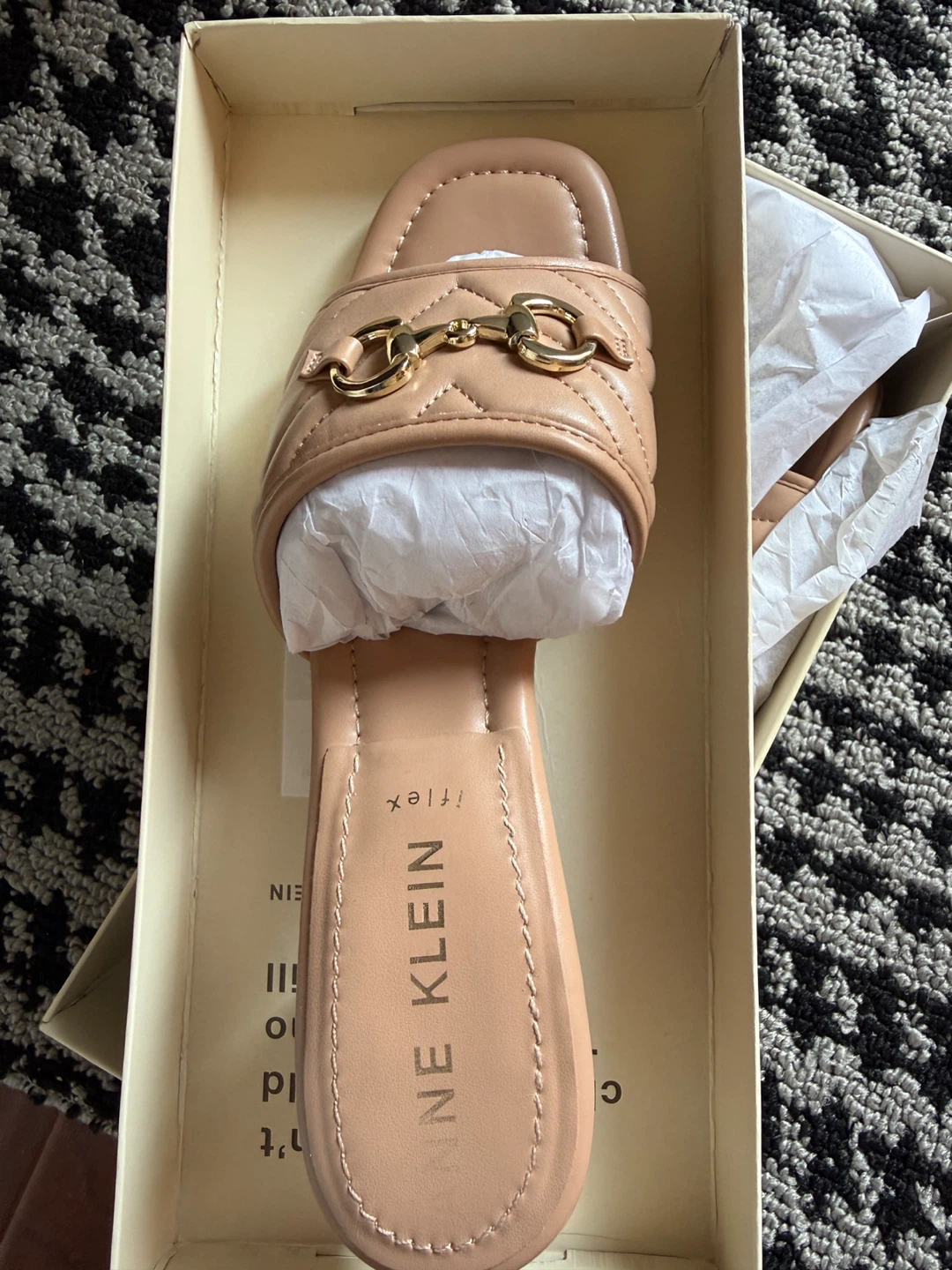 Anne Klein Nude Mules - Size 8