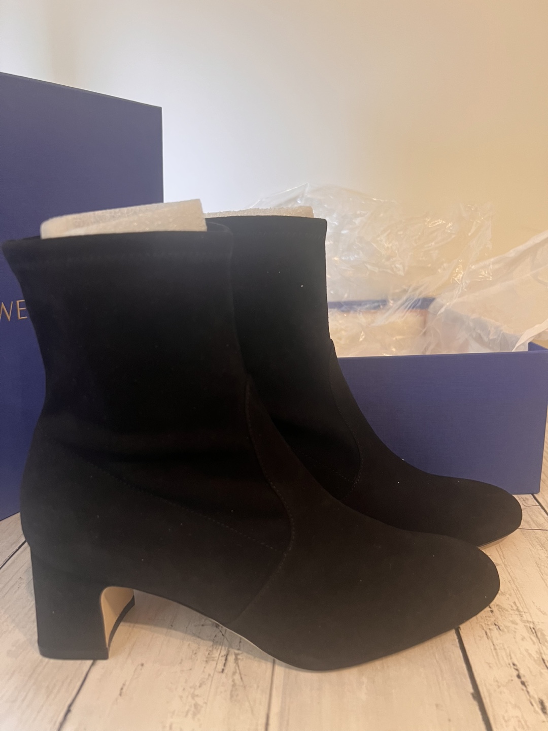 SW Niki 60 Black Suede Ankle Boots - photo 3