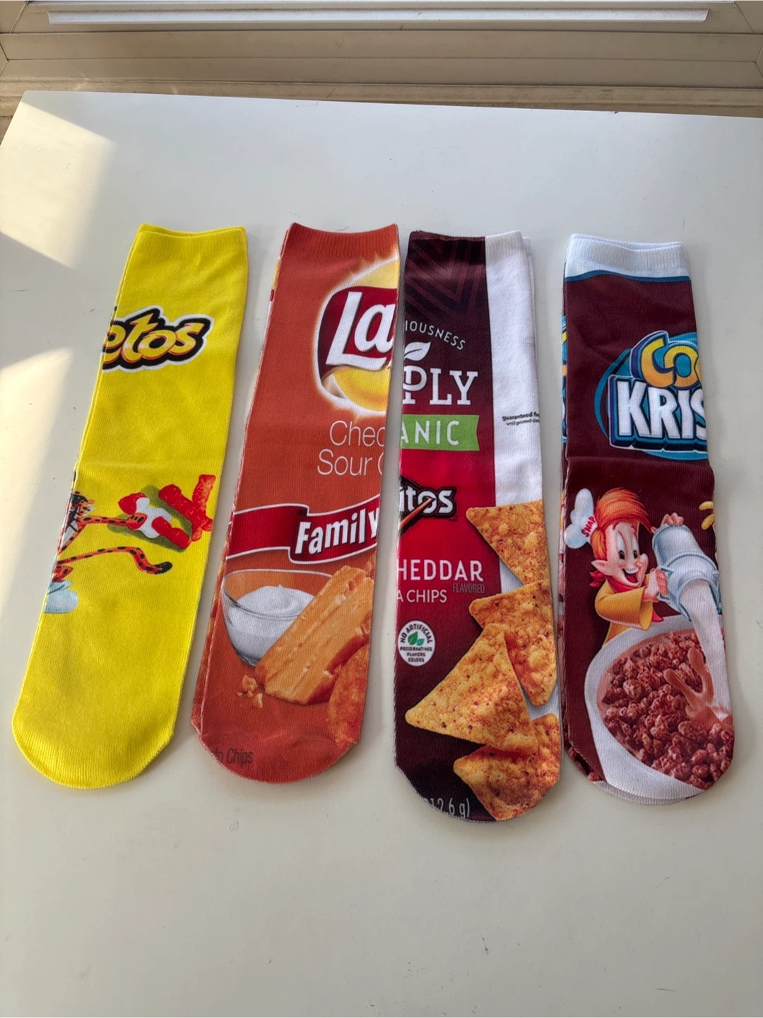 Assorted Snack-Themed Socks (Lay's, Doritos, Lucky Charms)