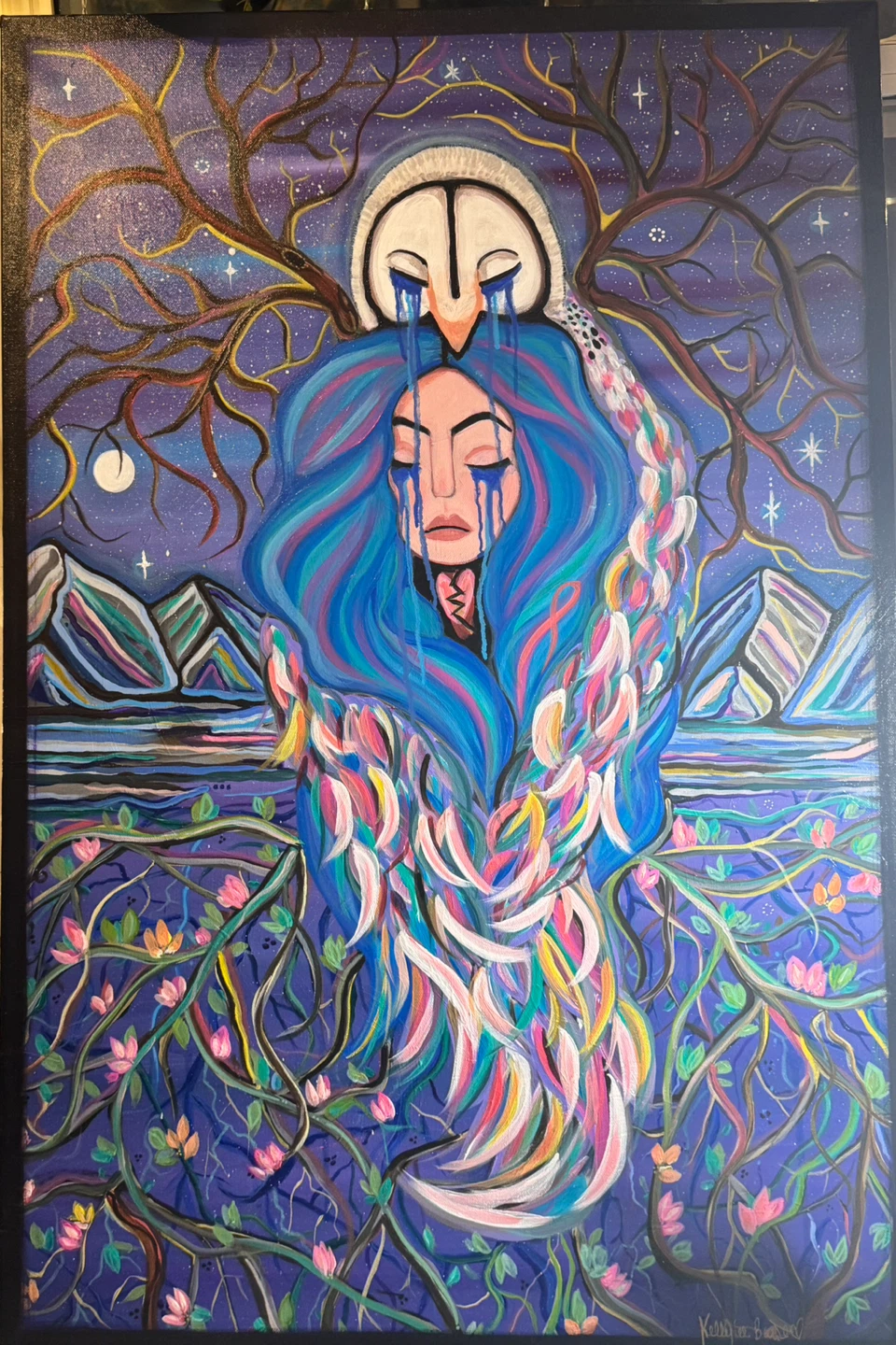 Original Acrylic Painting “The Sky Weeps with Me”
