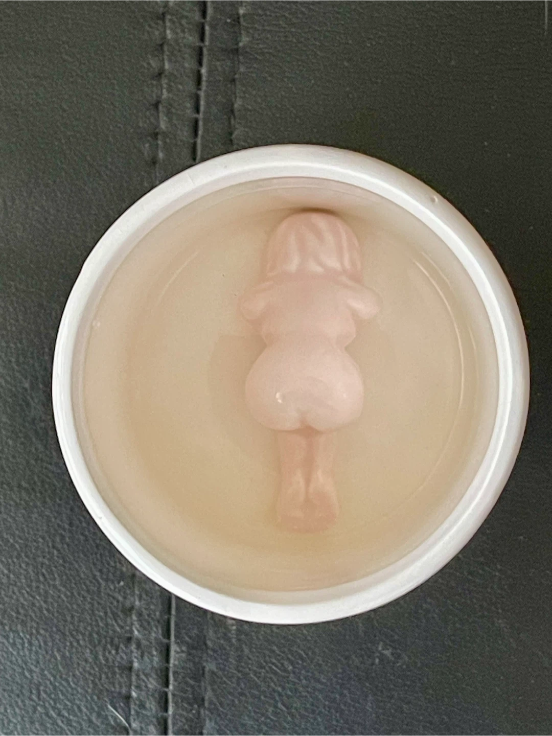 🧡Vintage Naughty Ceramic Cup with "Bottoms Up!" text - photo 2