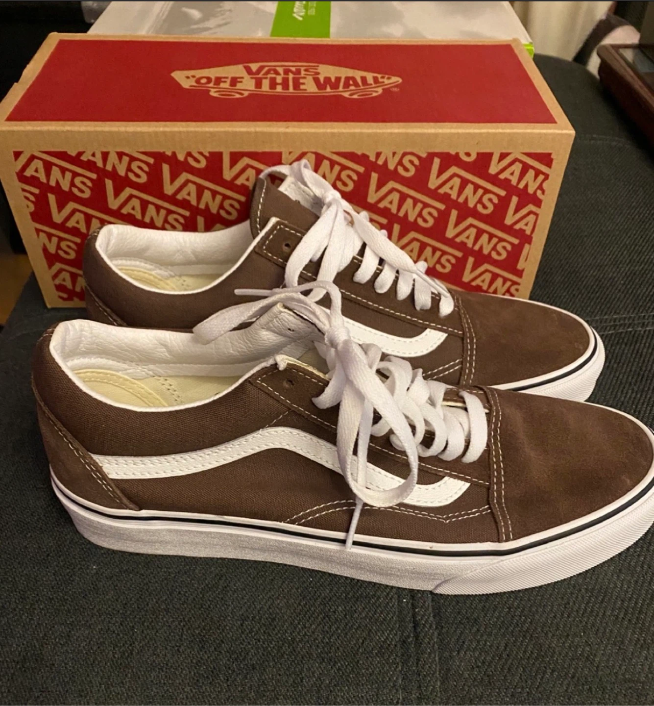 Men's Vans Old Skool "Rain Drum/True White" Shoes - Size 9 - photo 5