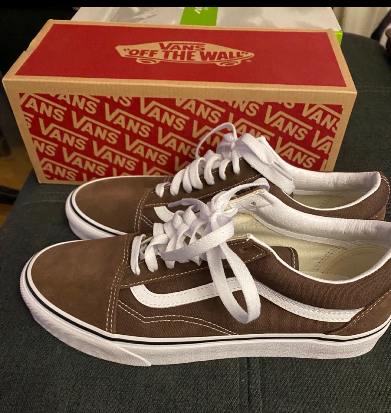 Men's Vans Old Skool "Rain Drum/True White" Shoes - Size 9 - photo 3