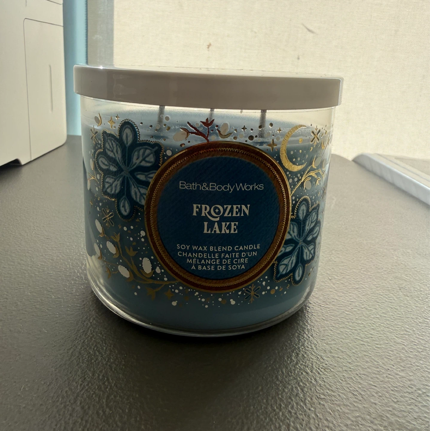 Brand New Bath & Body Works Frozen Lake 3 Wick Candle ❄️