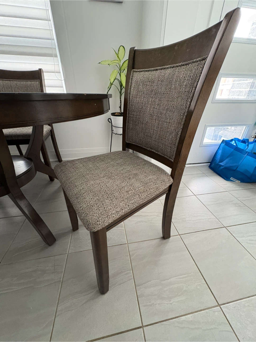 Wooden Dining Table with 3 Chairs - photo 4