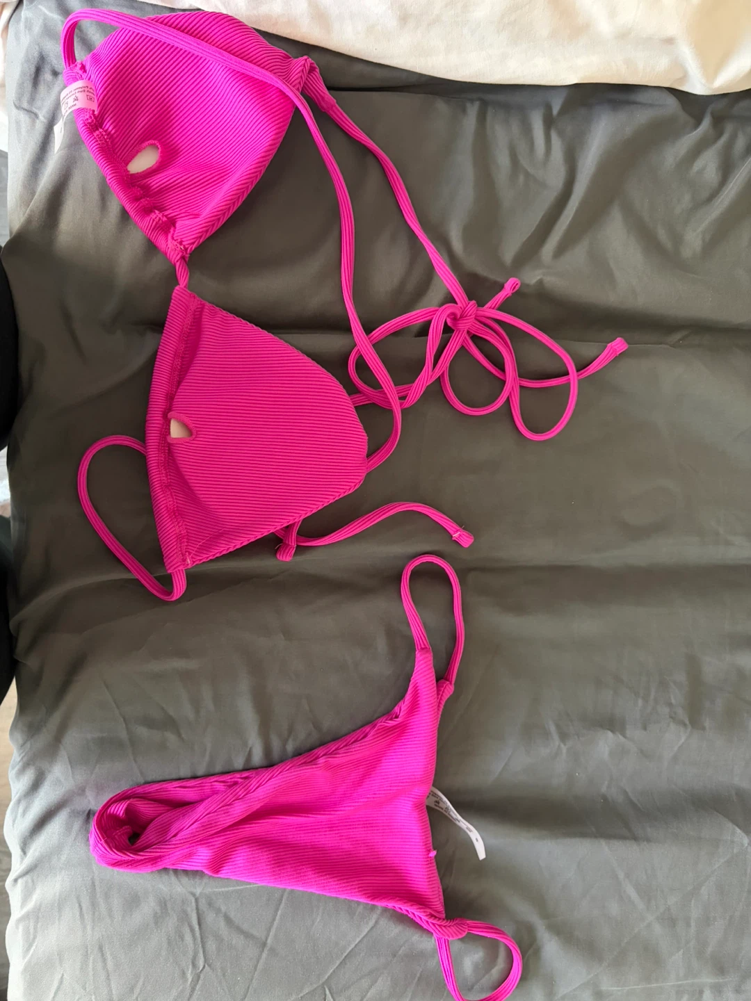 Brand new and never worn - Hot Pink Ribbed Bikini - - photo 2