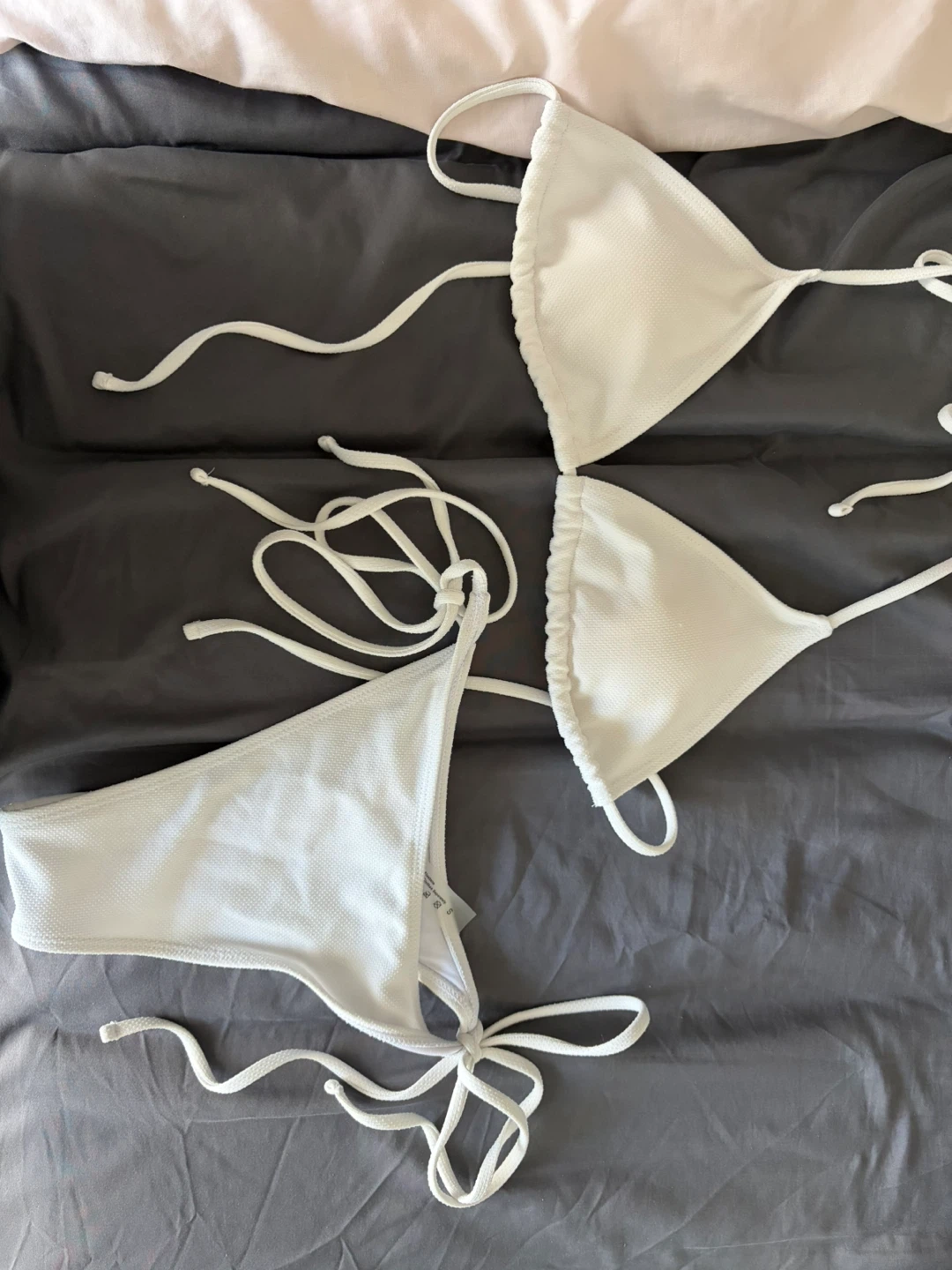 Brand new and never worn White String Bikini - photo 2
