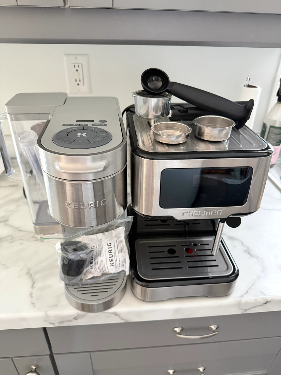 Keurig Coffee Maker & Chefman Espresso Machine Bundle