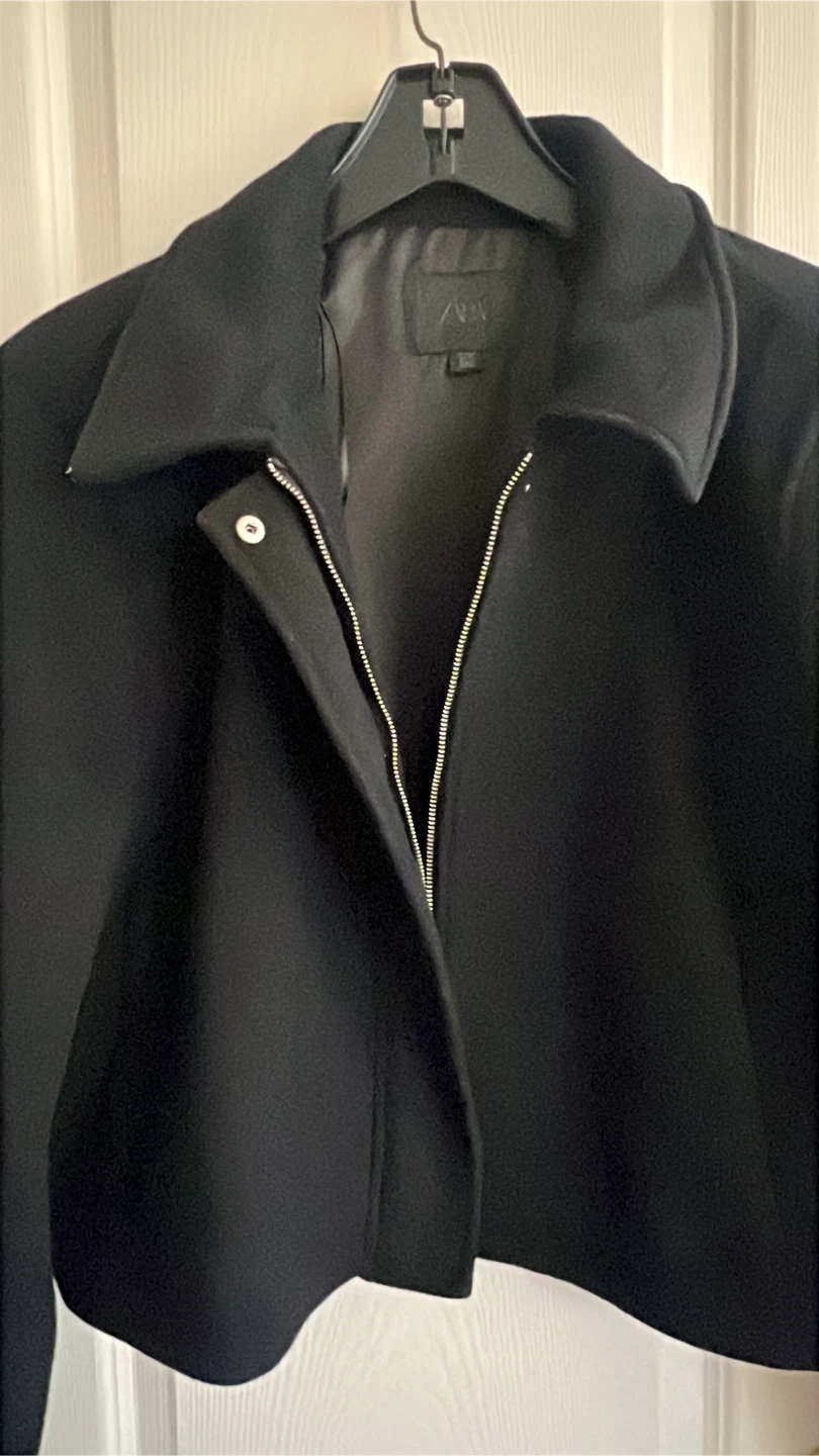 Zara Black Cropped Jacket - photo 2