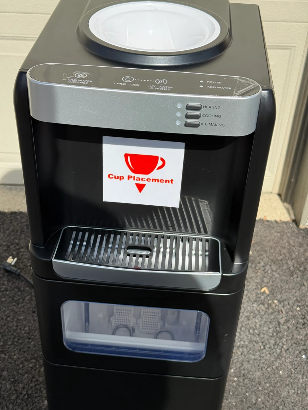 Black Water Cooler with Refrigerator - photo 4