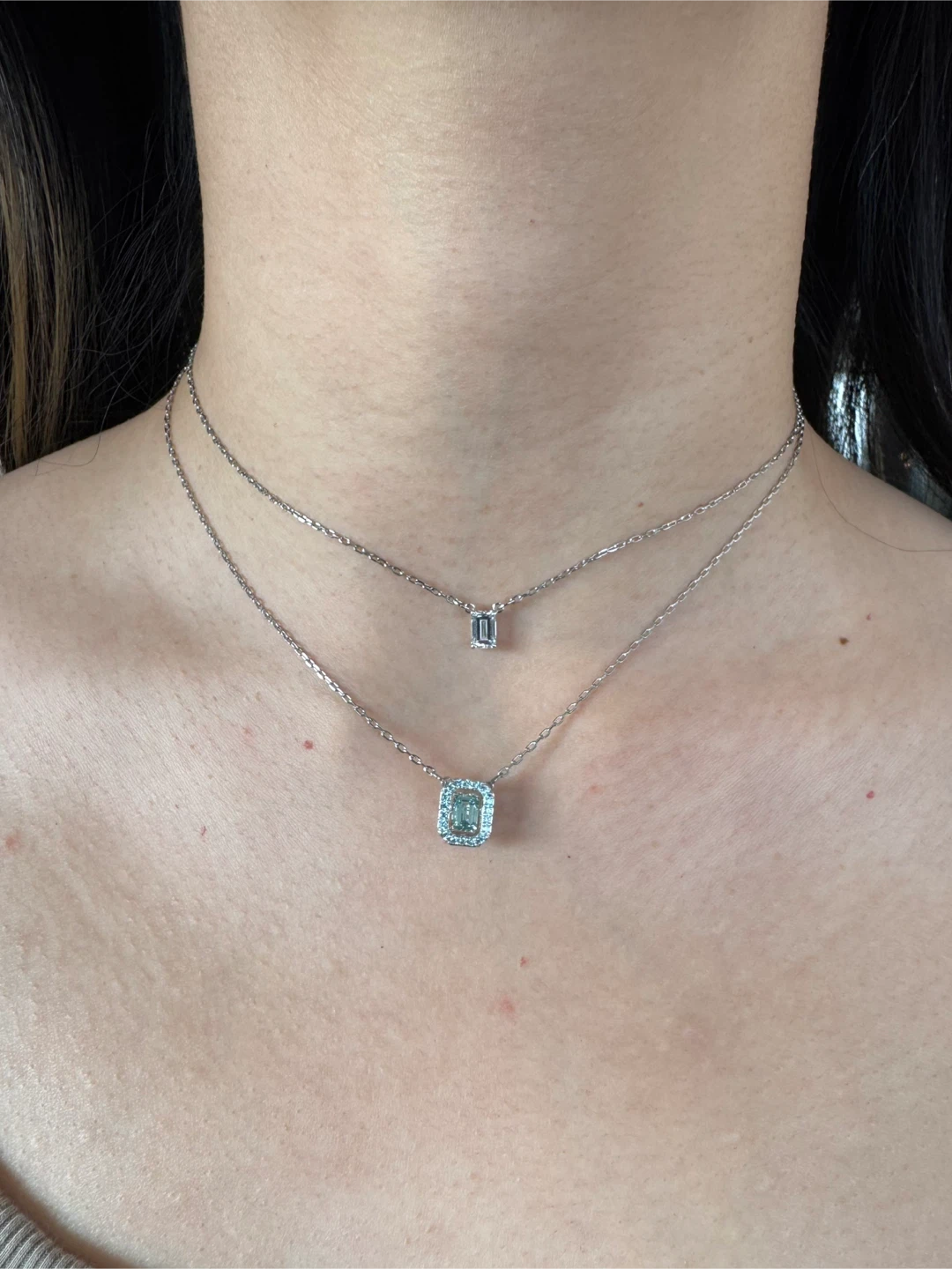 Swarovski Dancing Necklace with Green Crystal Pendant - photo 5