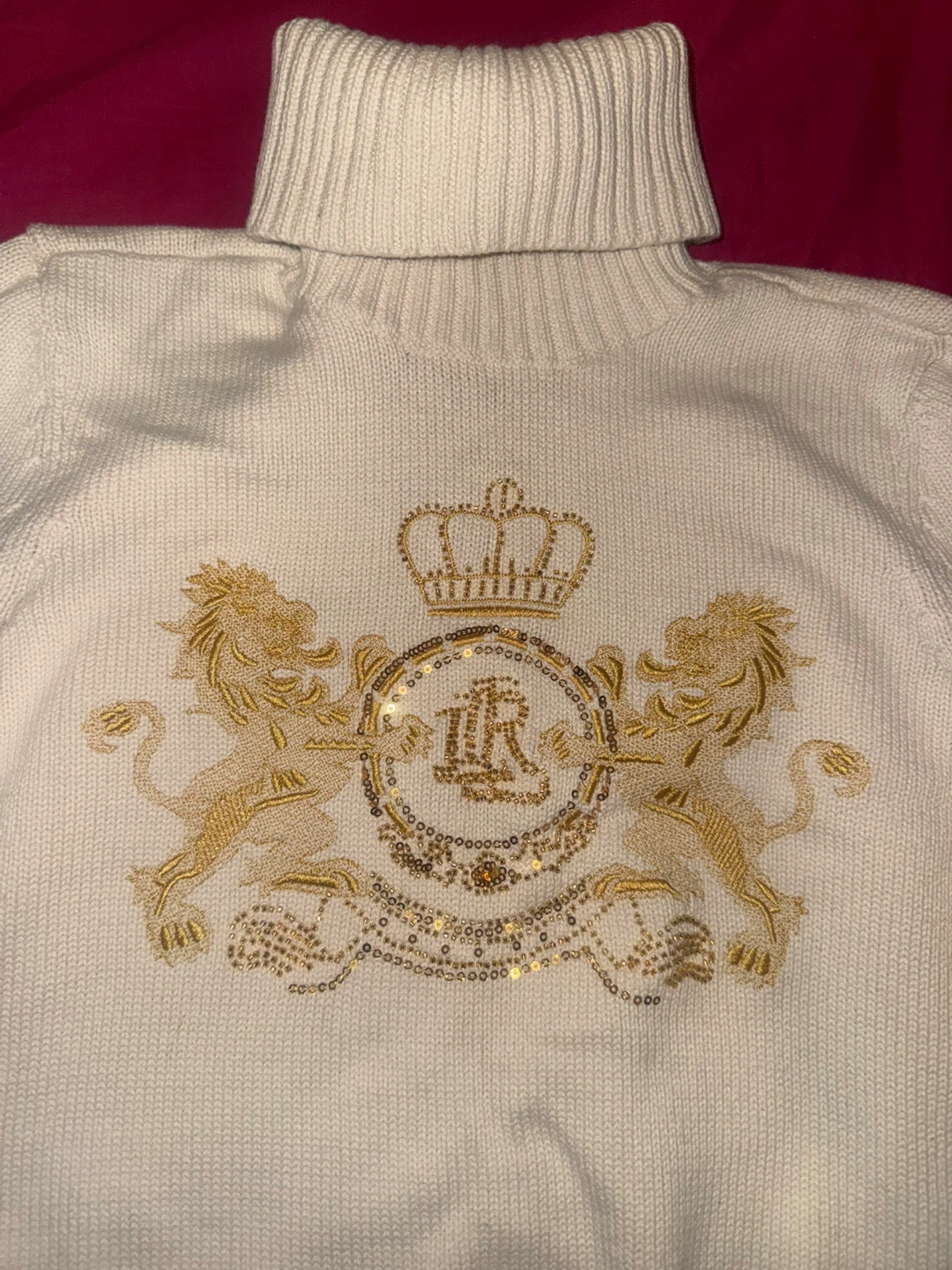 Lauren Ralph Lauren Women's White Turtleneck Sweater