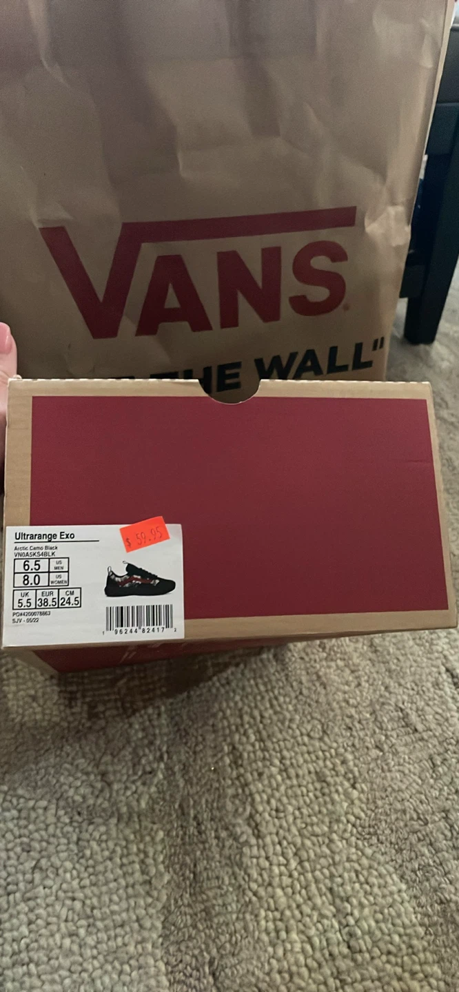Vans Ultrarange Exo Camo Black Shoes size 6.5 men’s/ 8 women’s - photo 2