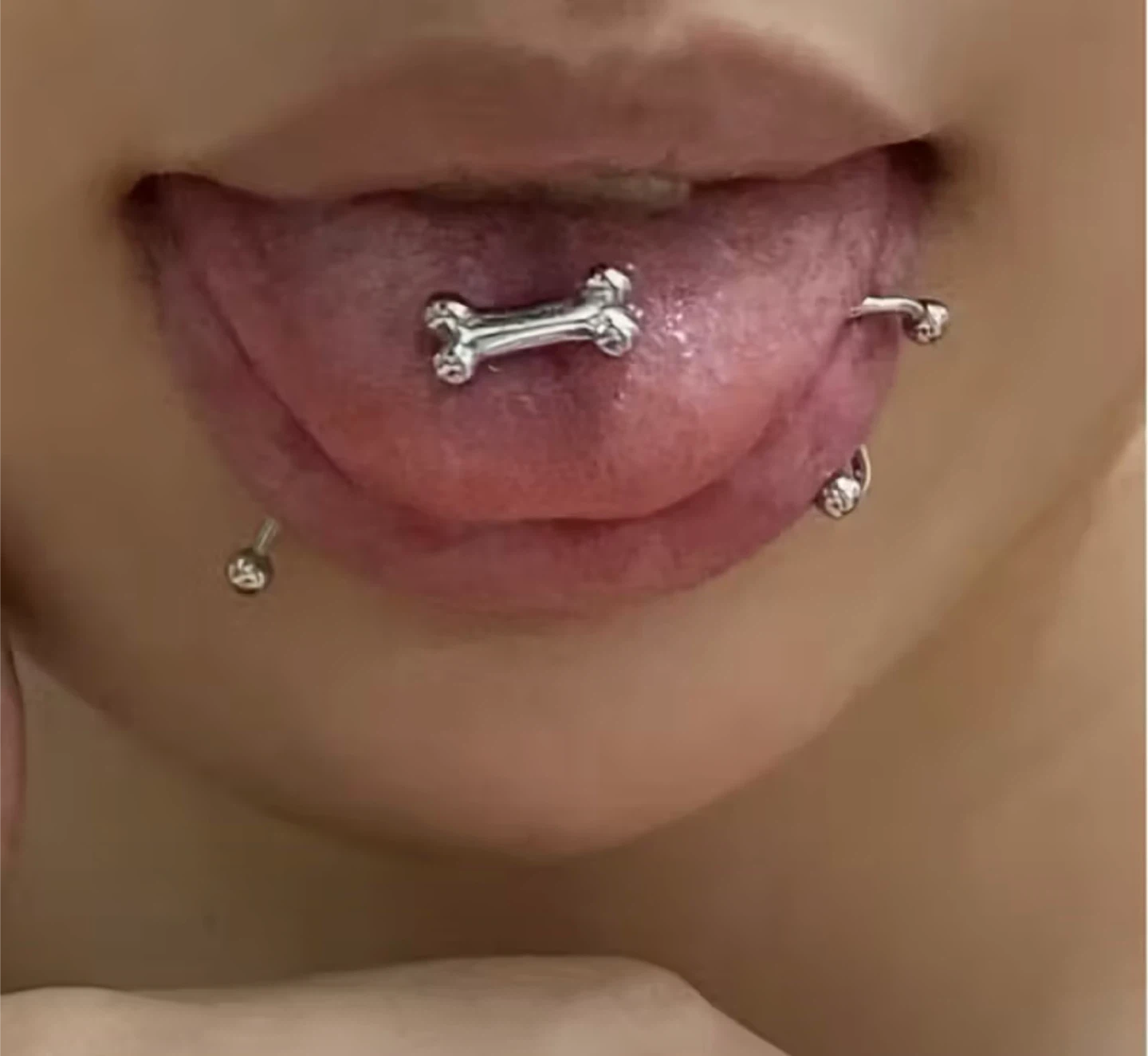 Stainless Steel Tongue Piercing Jewelry🧡 - photo 2