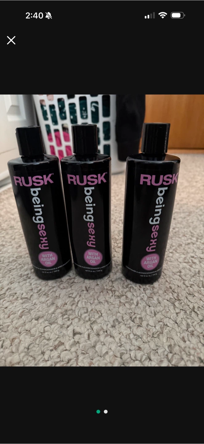 Rusk Being Sexy Conditioner with Argan Oil - 3 Bottles