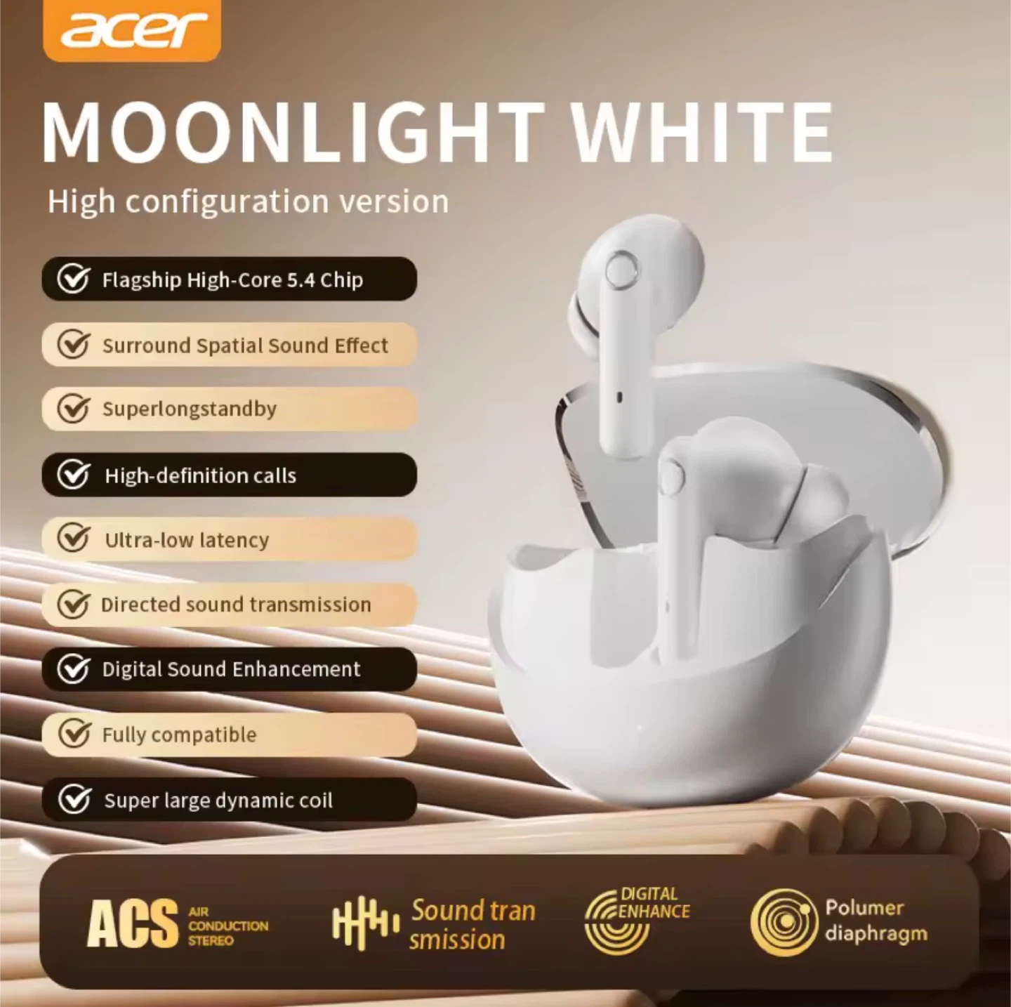 Acer TWS Wireless Headset OHR546