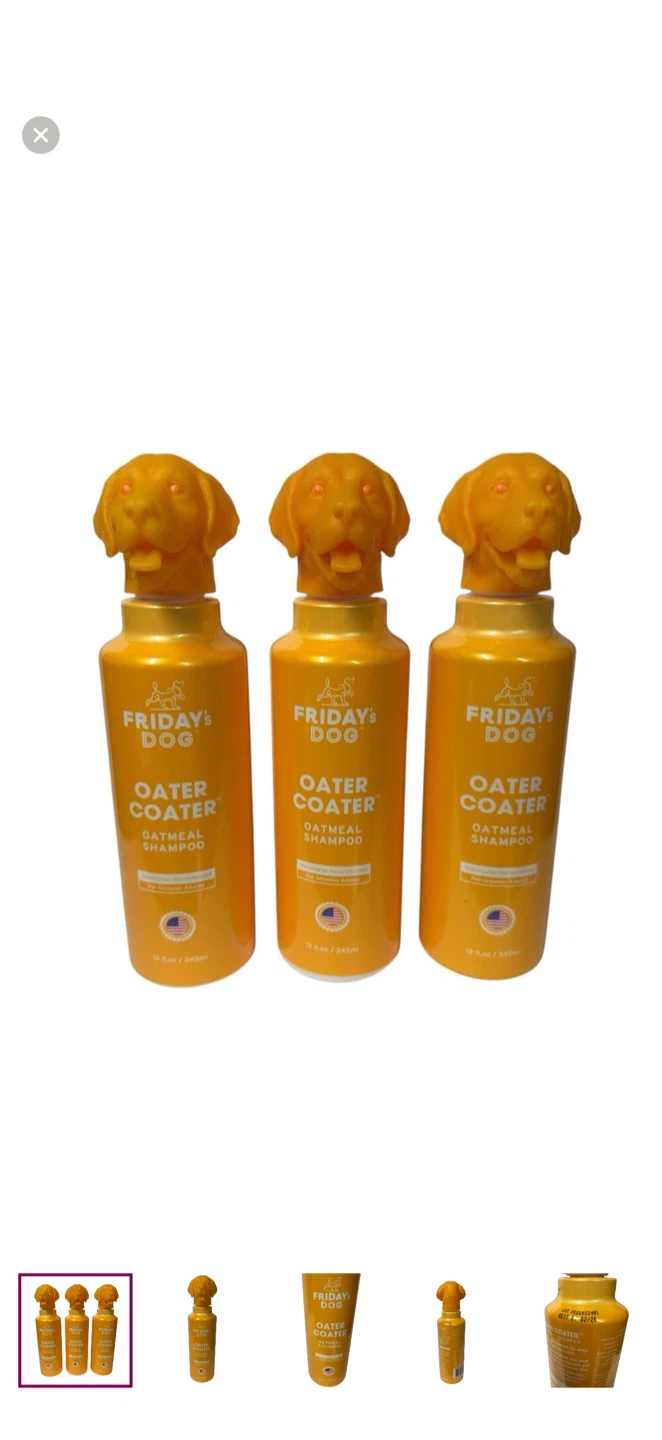 3 Friday's Dog Puppy Oater Coater Oatmeal Shampoo