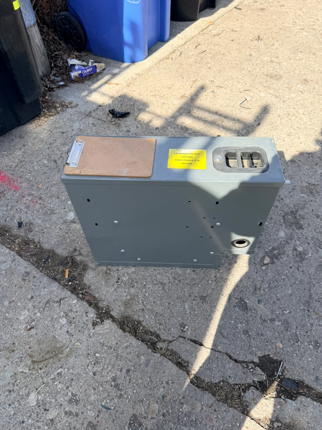 Gray Metal Lockbox with USB Power Strip - photo 5