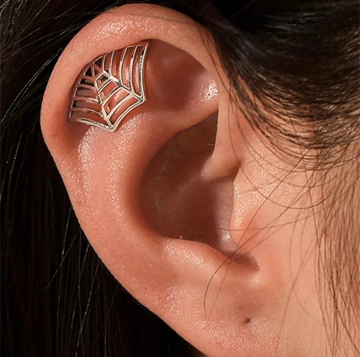 Spider Web Ear Piercing Jewelry🧡