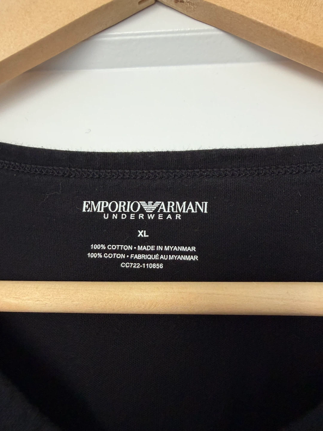 Emporio Armani 3-Pack Black T-Shirts Men’s XL - photo 4