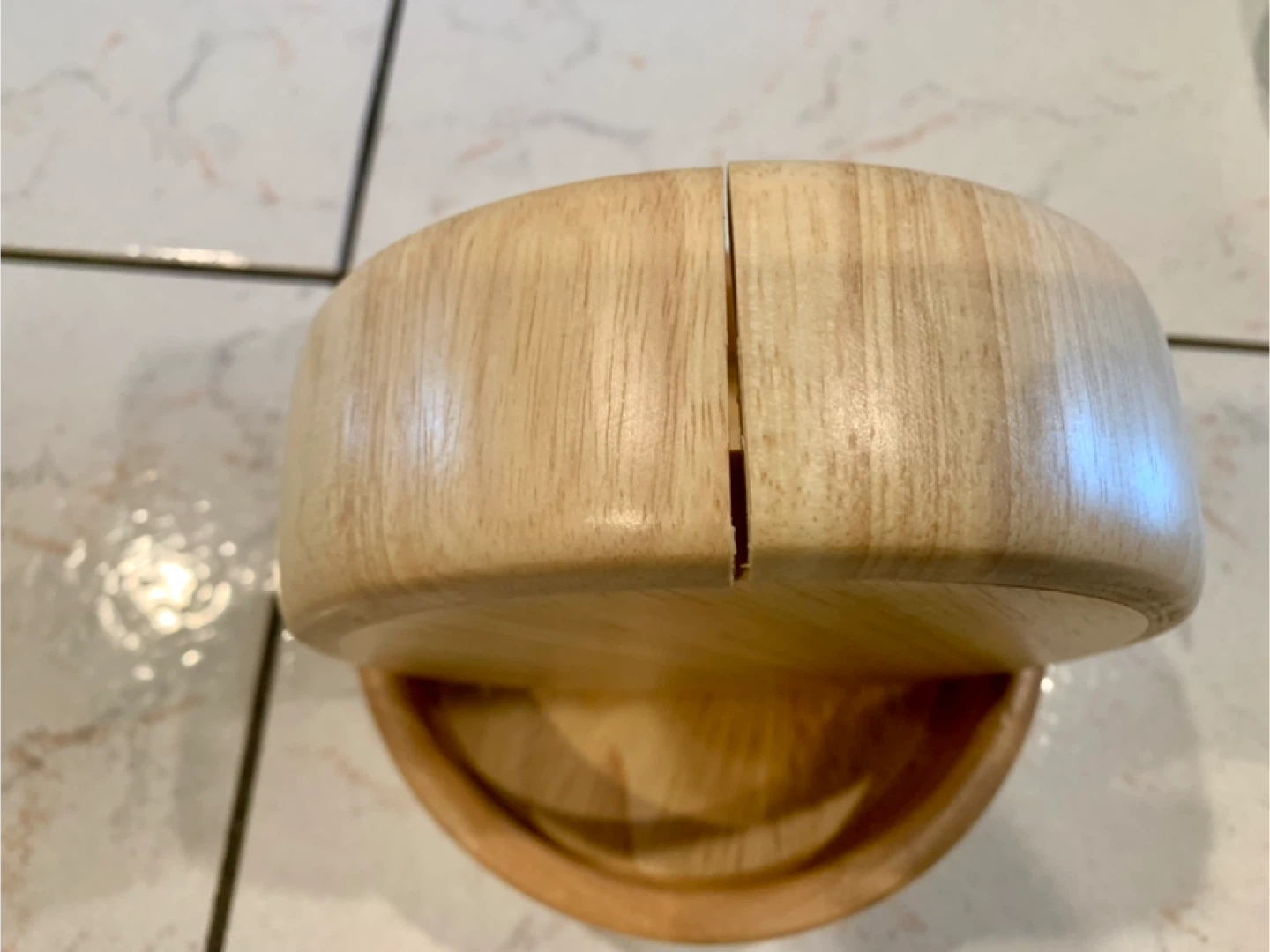 Wooden Salad Bowl Set with Serving Utensils - photo 2