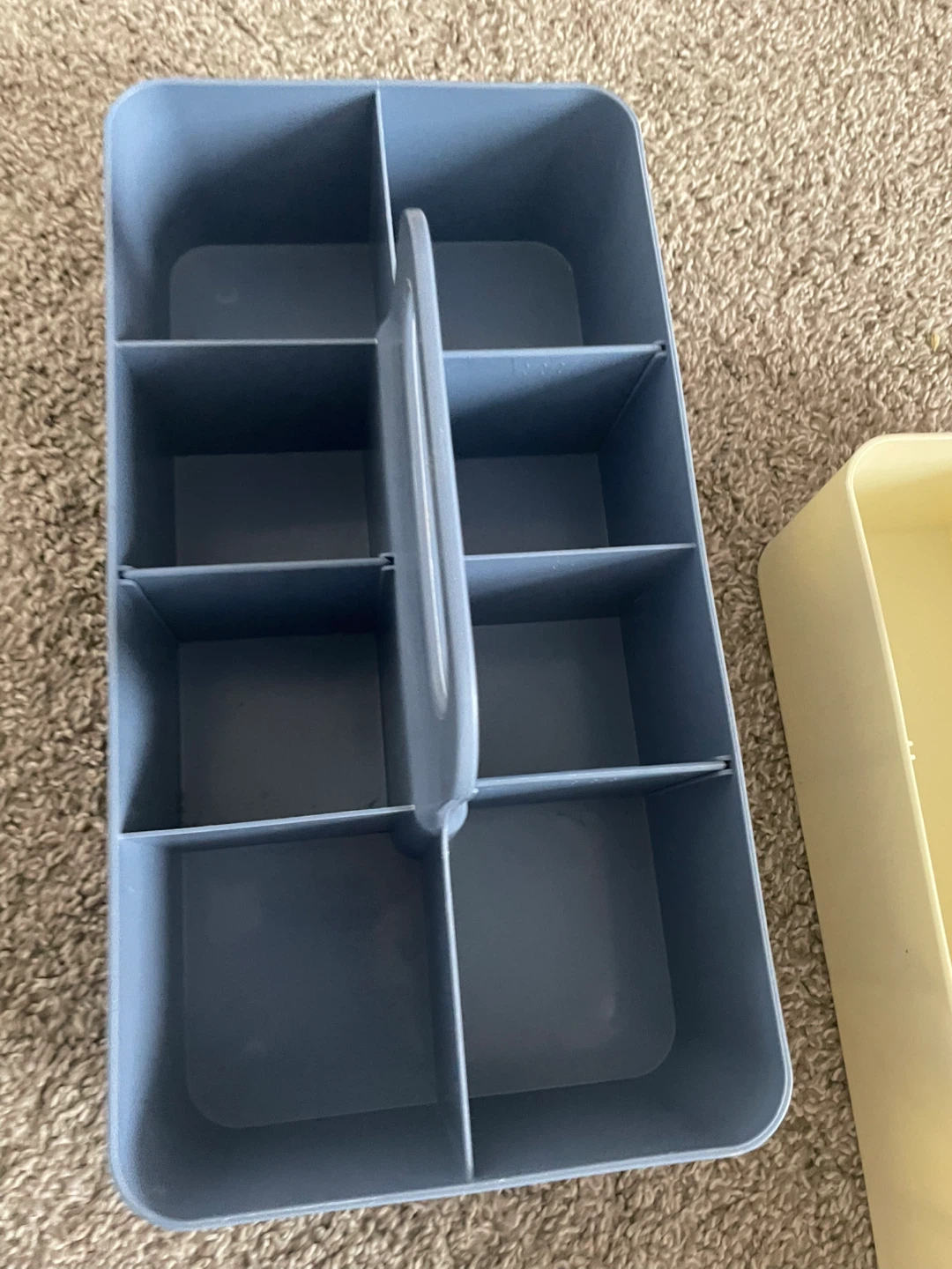 Blue and Cream Divided Caddy Organizer🧡 - photo 3