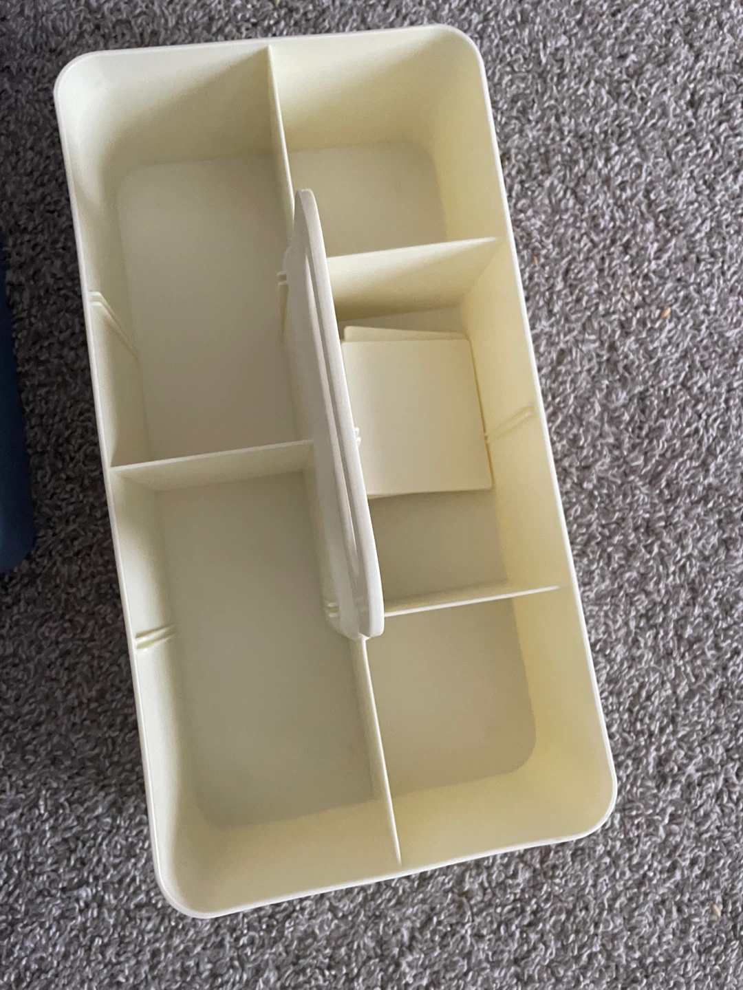 Blue and Cream Divided Caddy Organizer🧡 - photo 2
