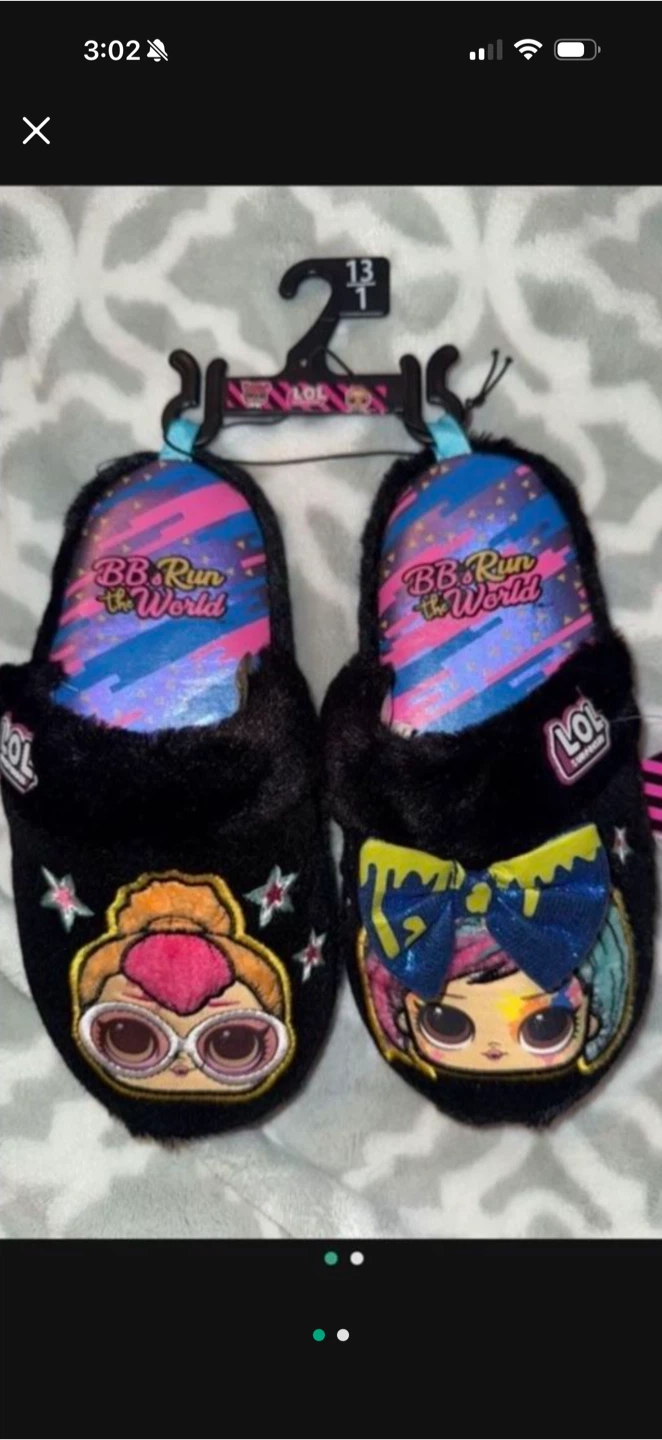 LOL Surprise Girls Slippers Size 13-1