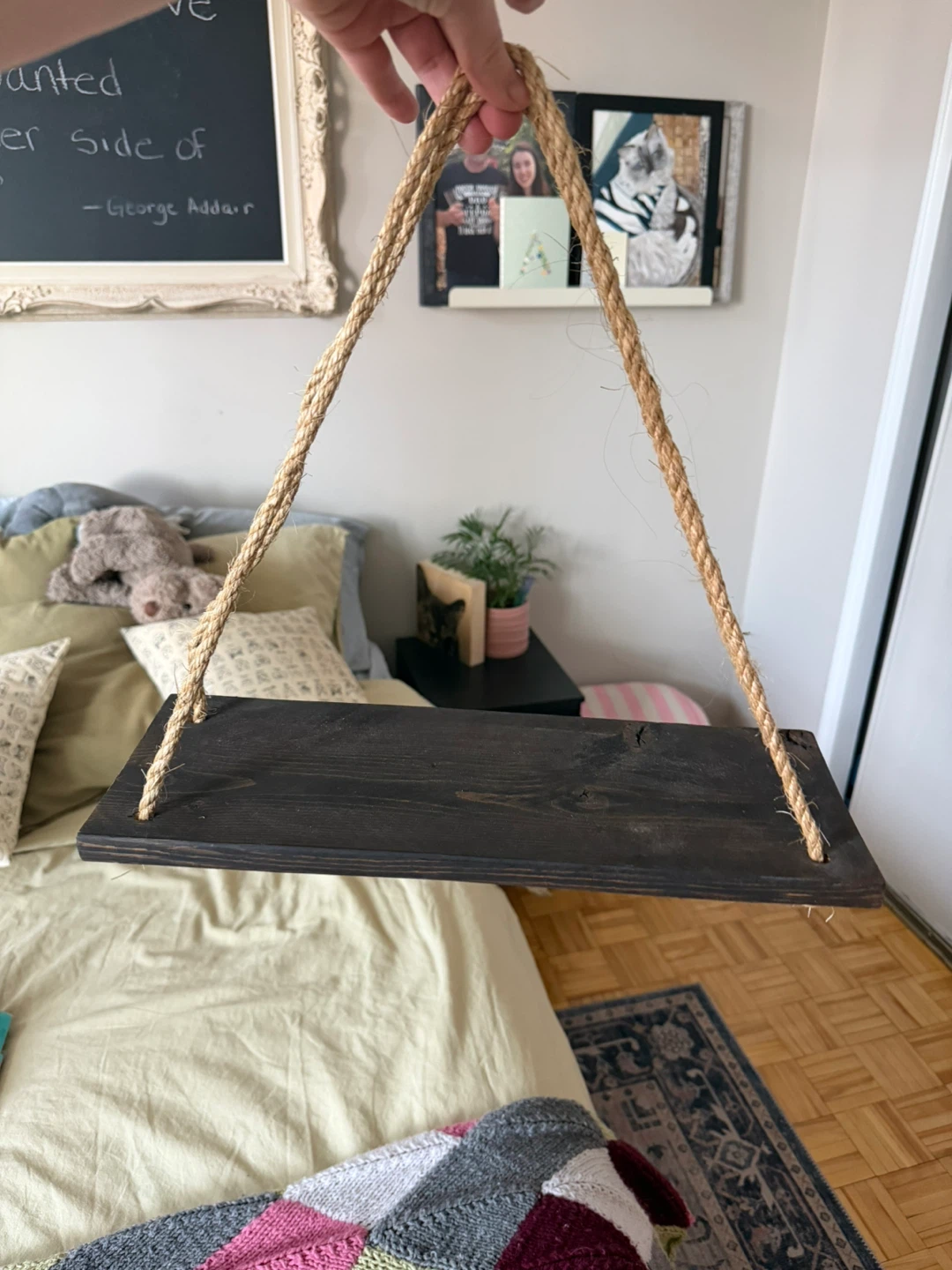 Wooden Hanging Shelf