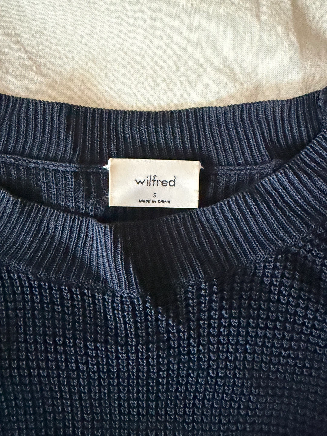 Wilfred Black Crew Neck Sweater