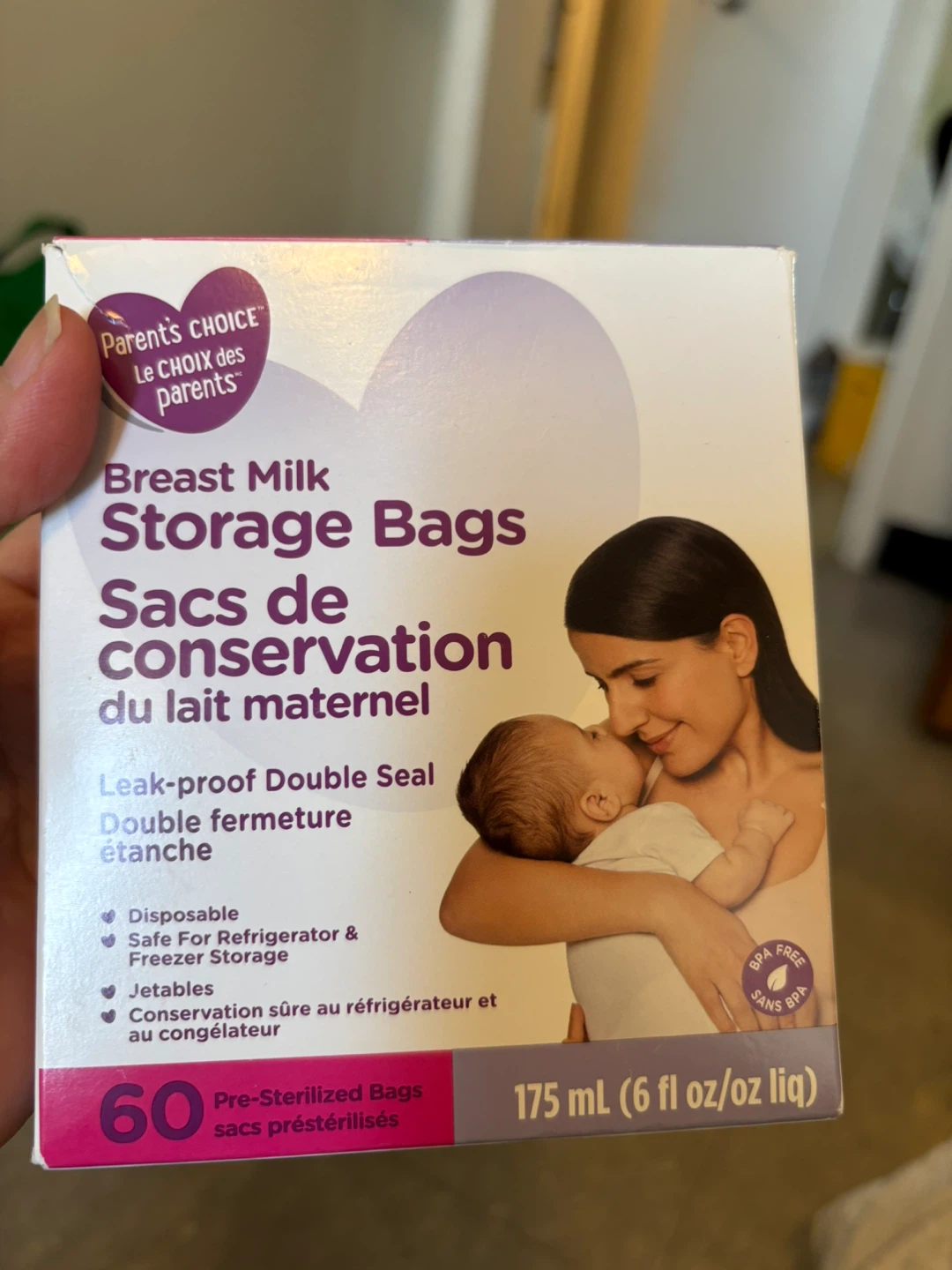 Parent's CHOICE Breast Milk Storage Bags - 60 Count