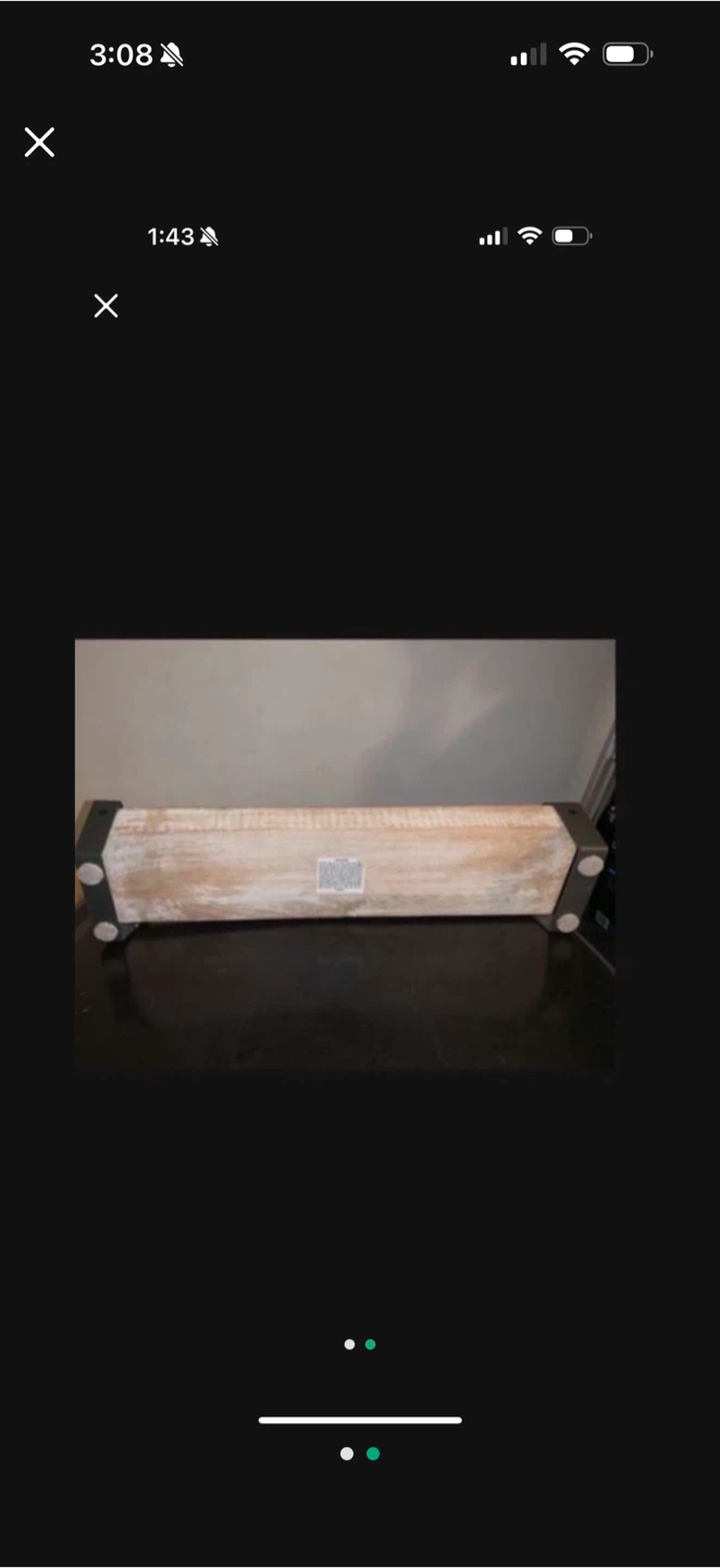 Set of 5 Glass Votive Holders on Wooden Tray - photo 2