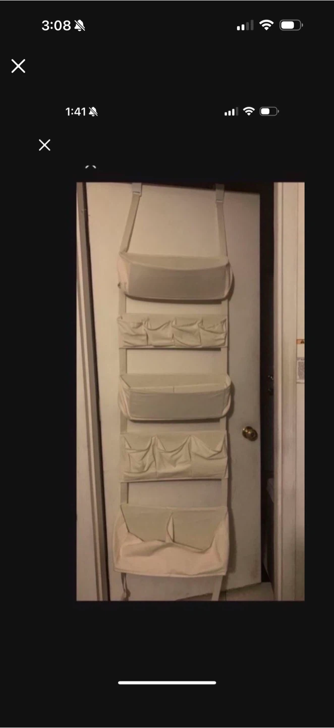 Over-the-door organizer with multiple pockets