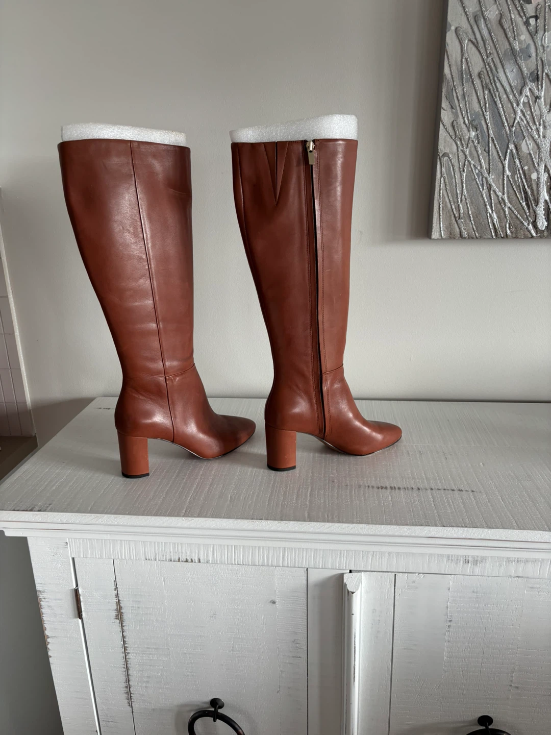 Banana Republic tall leather camel boots size 7 - photo 5