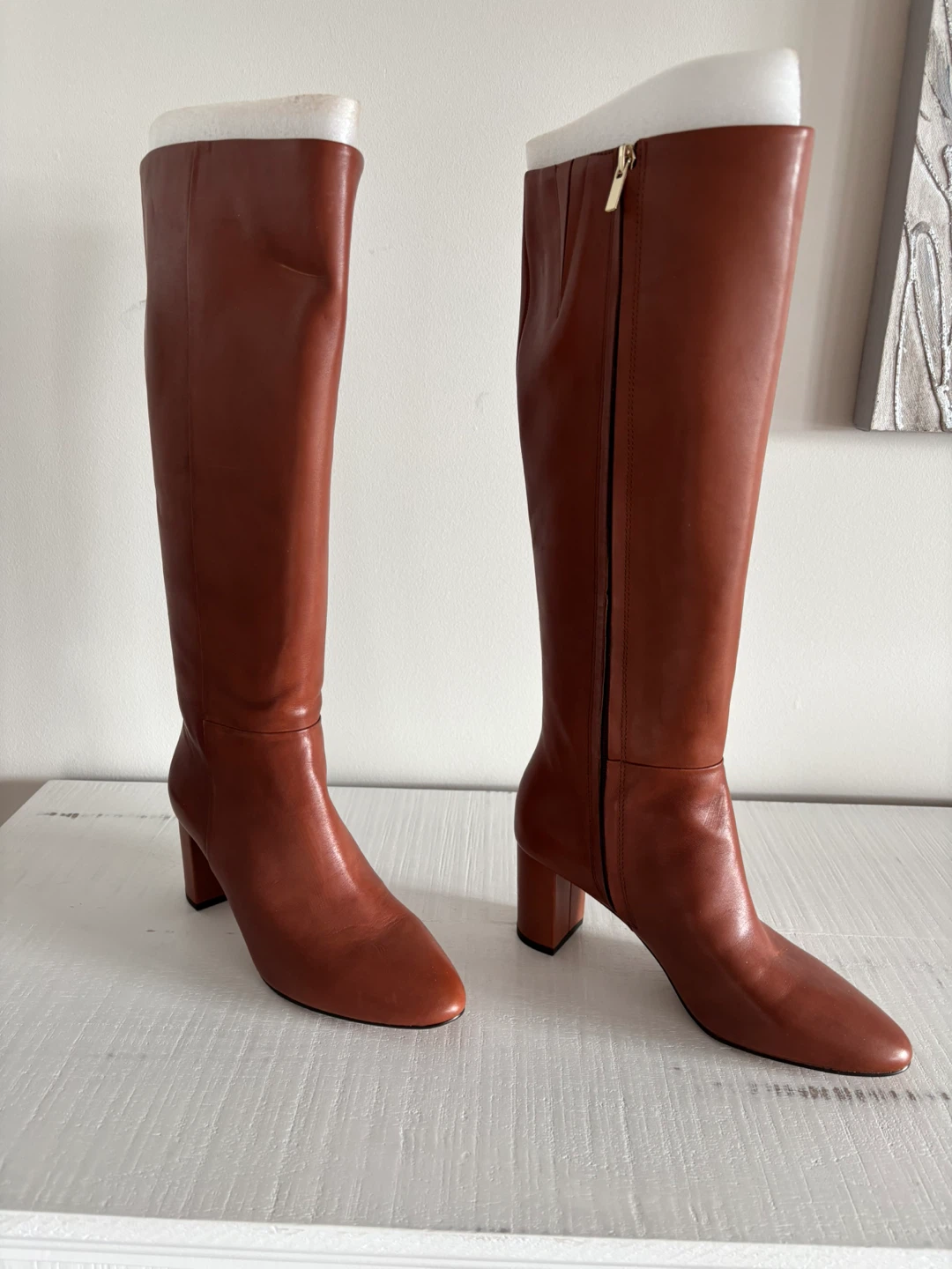 Banana Republic tall leather camel boots size 7