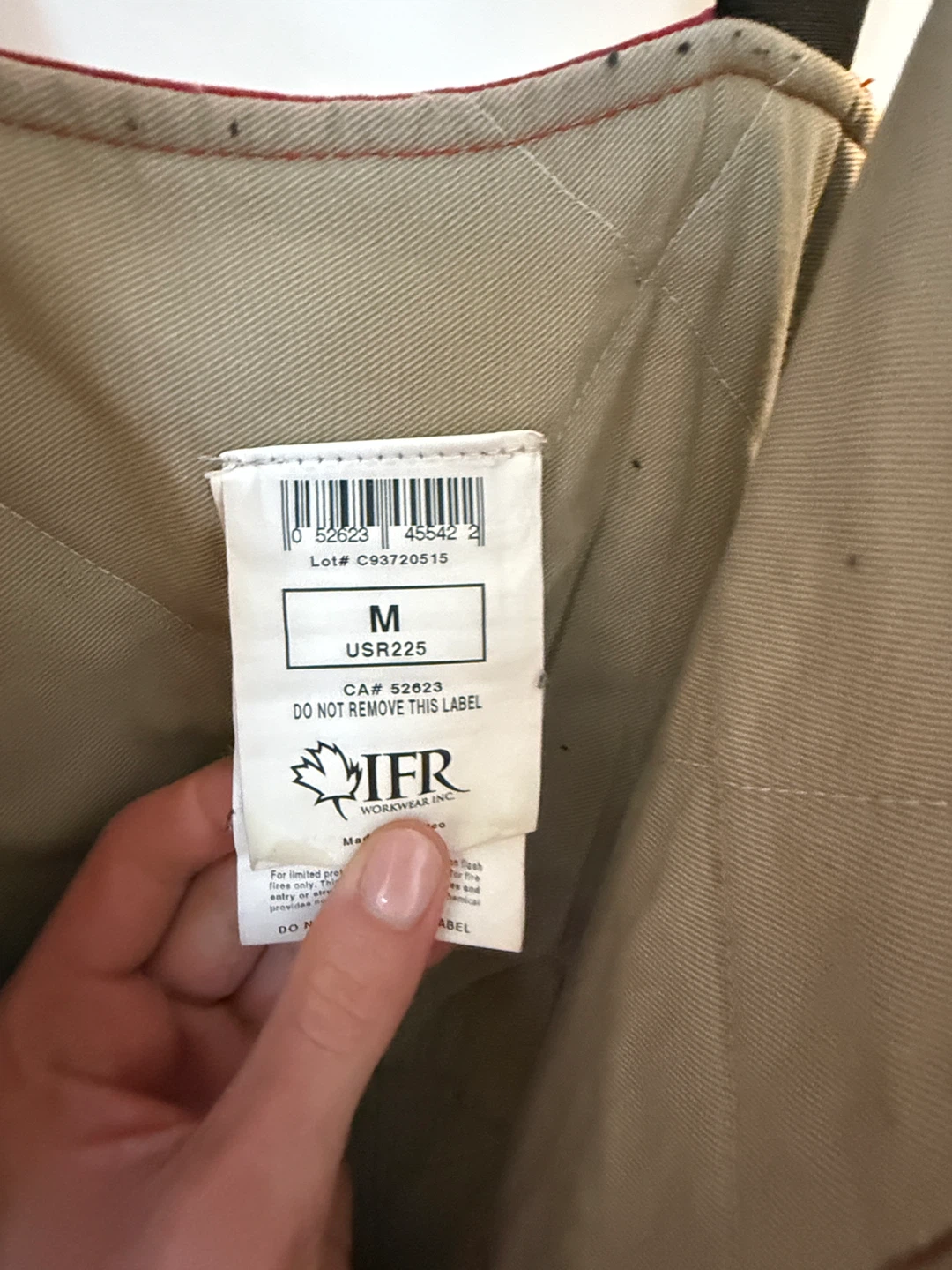 IFR Workwear Flame Resistant Coveralls Size M - photo 3