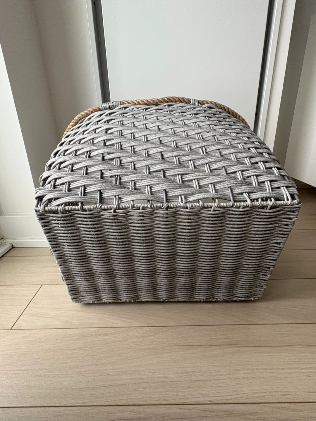 Woven Storage Basket with Rope Handles - photo 3