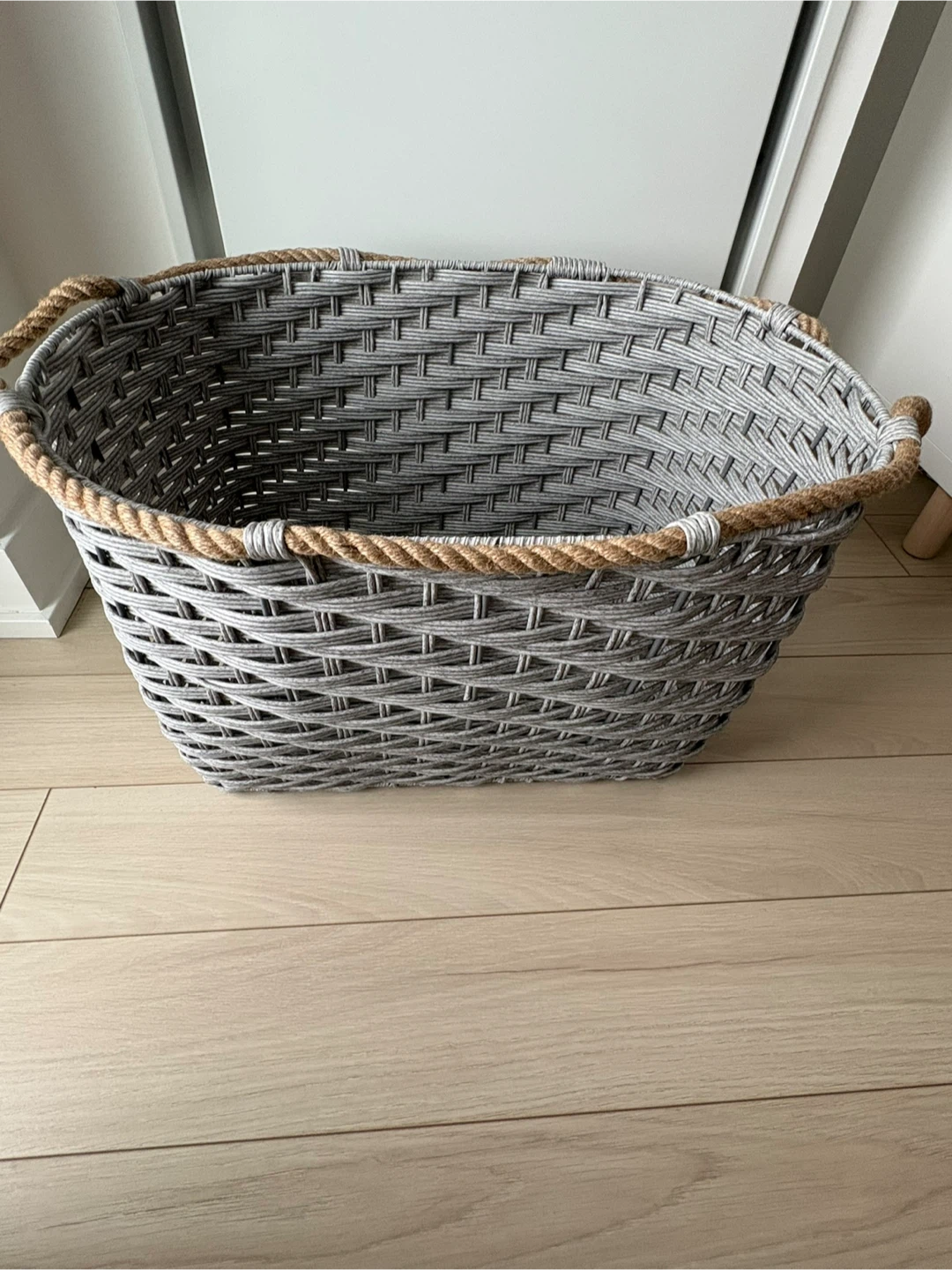 Woven Storage Basket with Rope Handles - photo 2