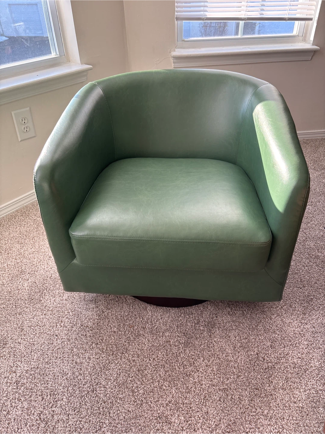 Green Swivel Accent Chair