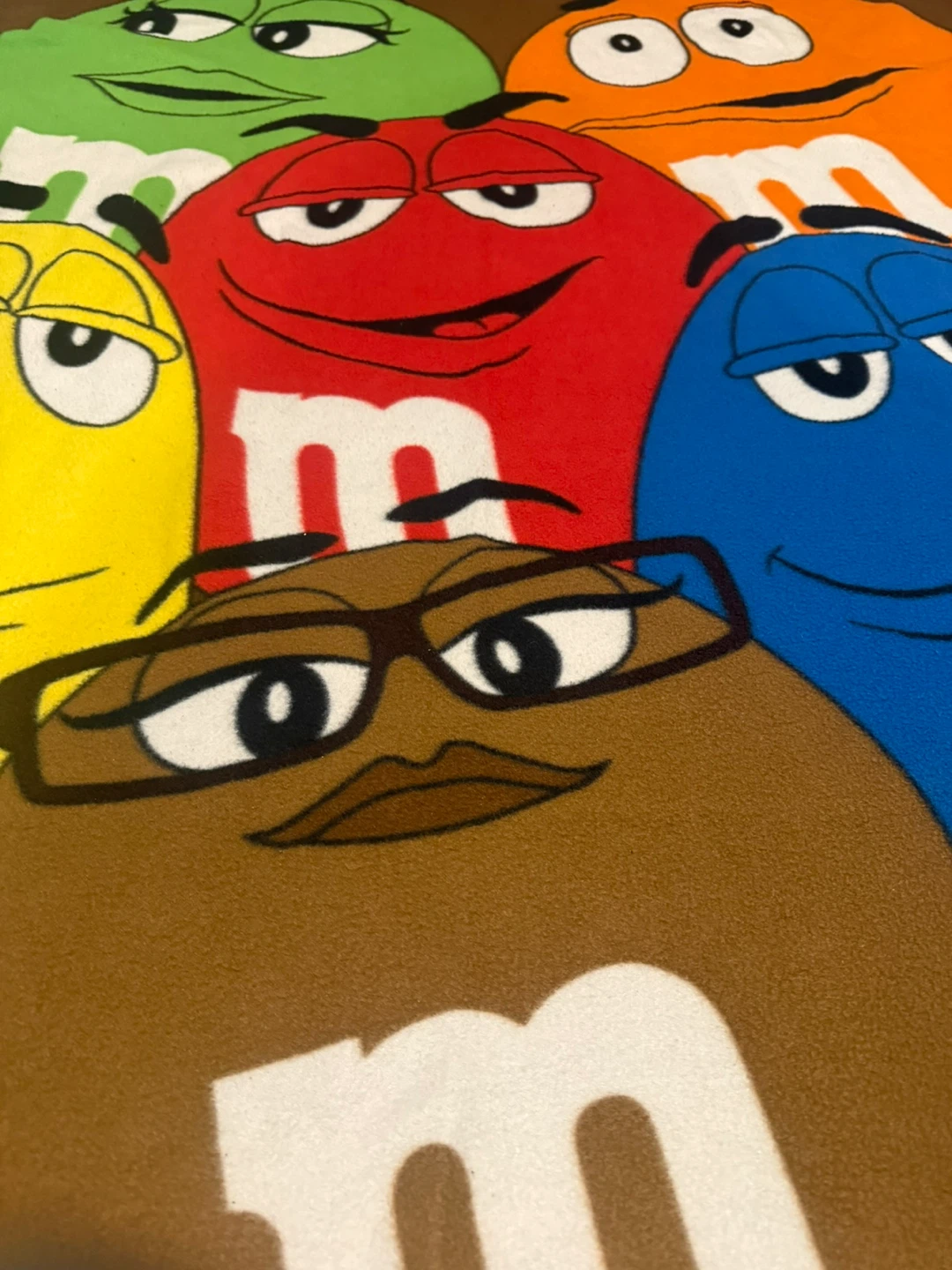 🧡M&M's World Fleece Throw Blanket - photo 4