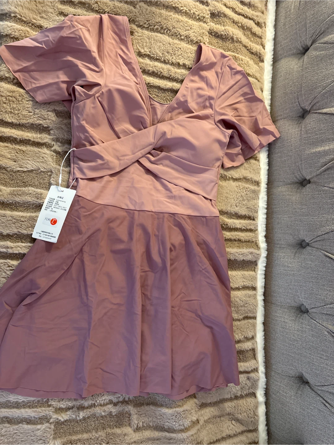 Women's Pink One-Piece Swimdress - photo 3