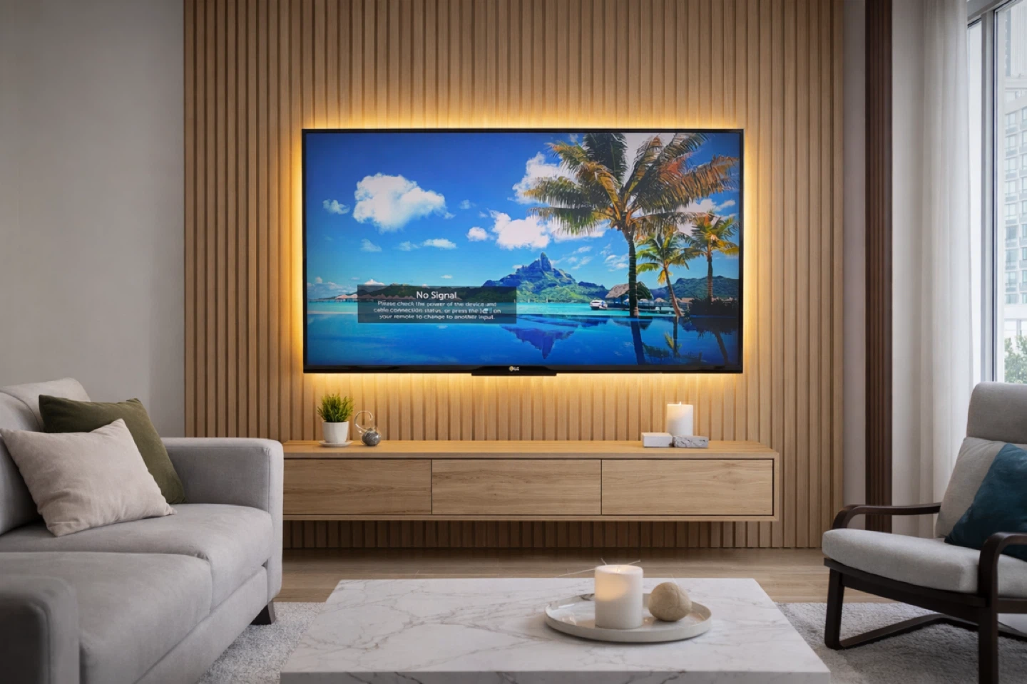 LG 43 inches Television with Stand