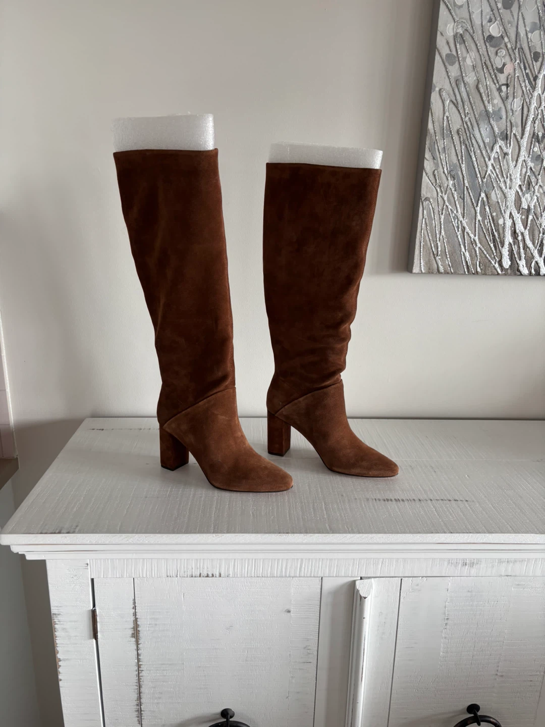 Banana Republic tall suede knee high boots - size 7.5