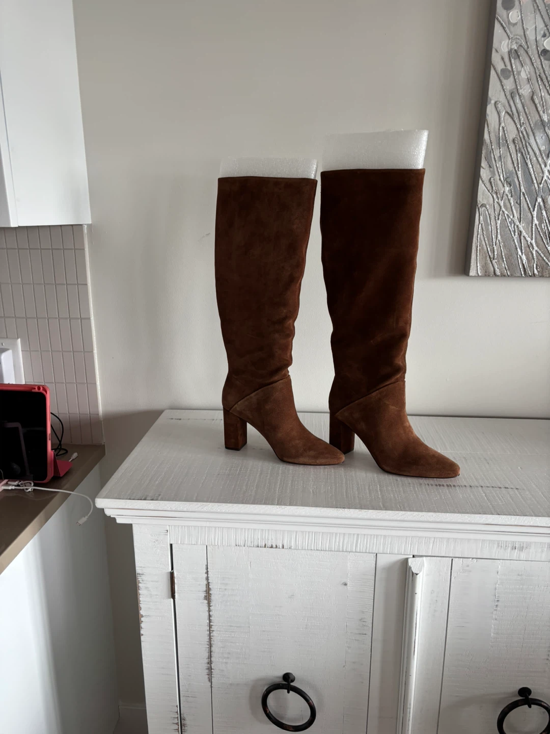 Banana Republic tall suede knee high boots - size 7.5 - photo 4