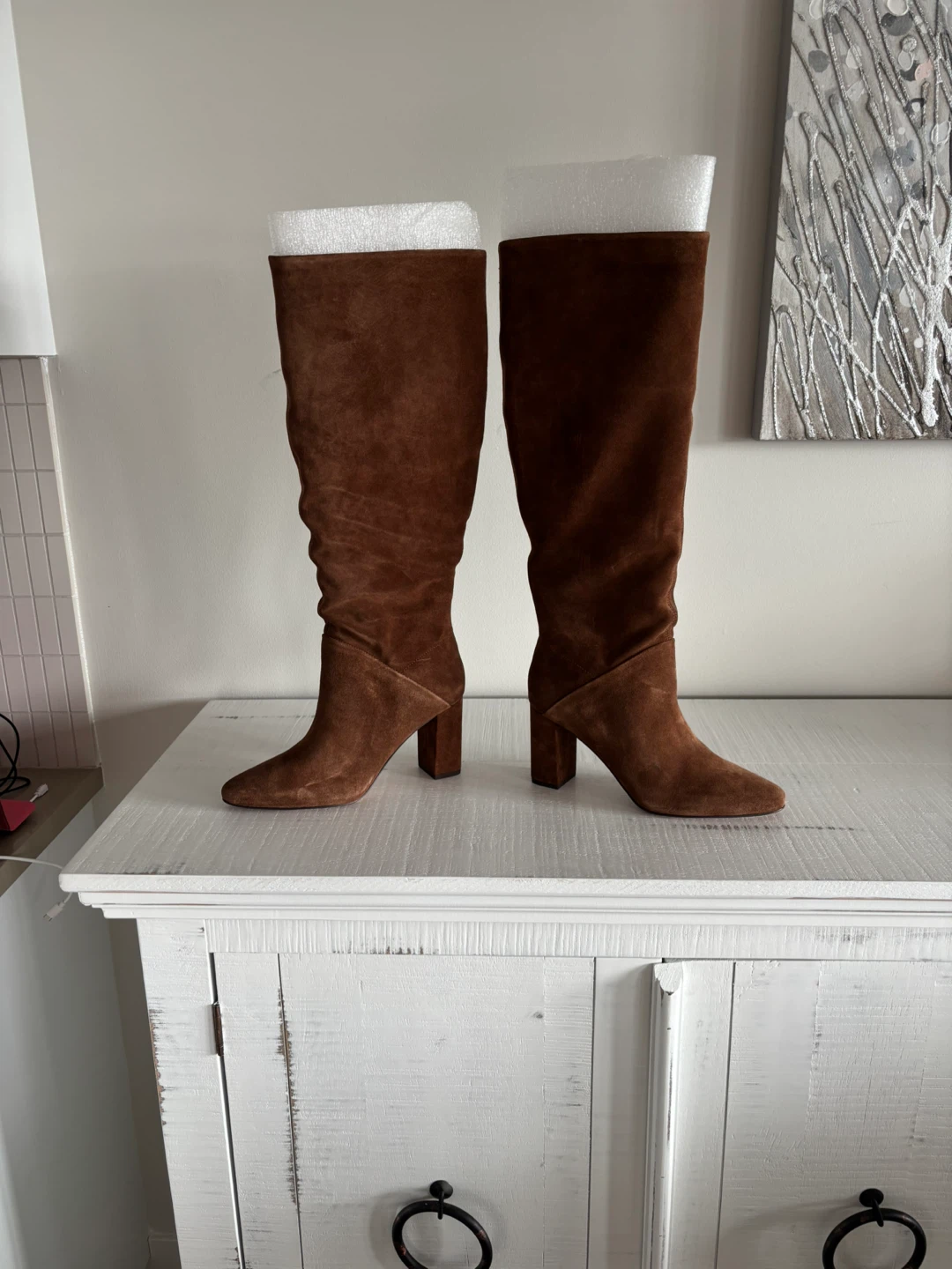 Banana Republic tall suede knee high boots - size 7.5 - photo 3
