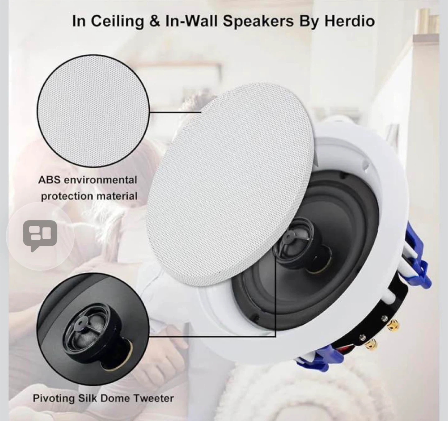 Bluetooth Ceiling Speakers (4 Speakers) - photo 4