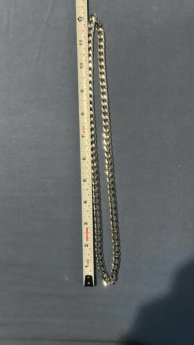 Silver Curb Chain Necklace