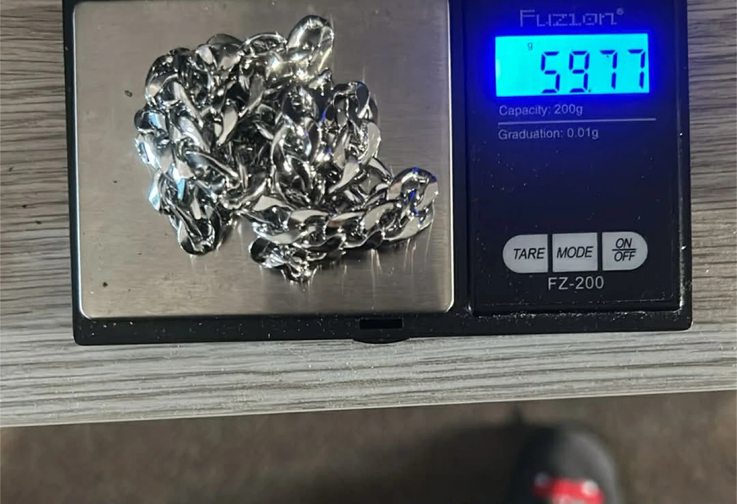 Silver Curb Chain Necklace - photo 2